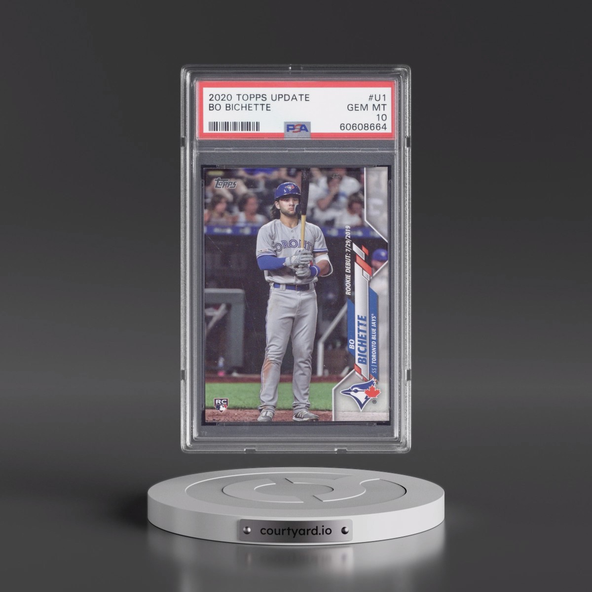 2020 Topps Update Bo Bichette #U1 PSA 10