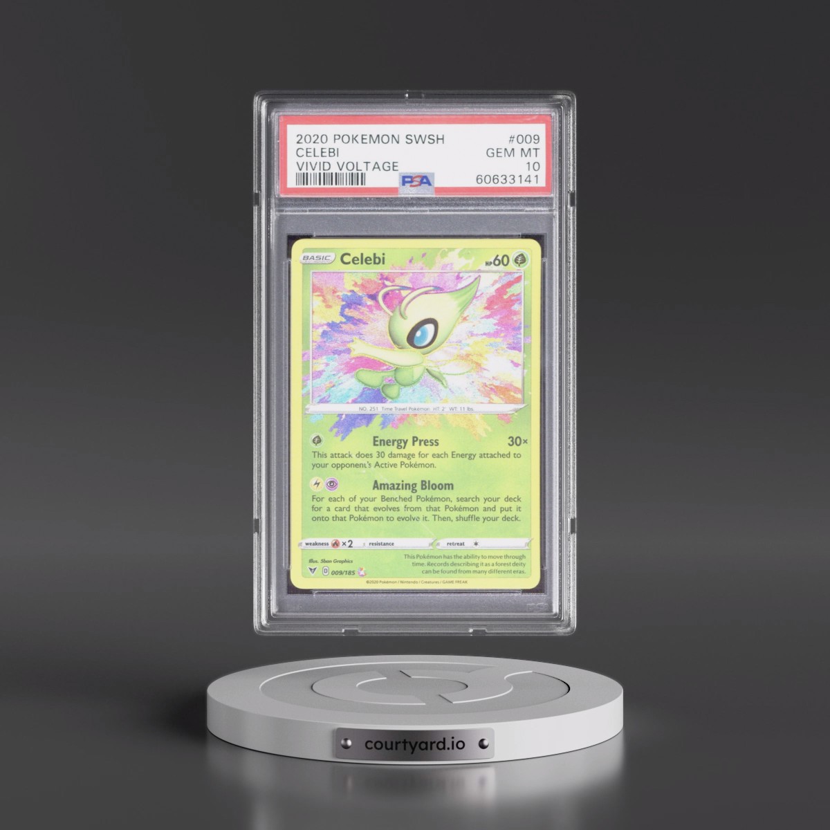 2020 Pokémon Sword & Shield Vivid Voltage #009 Celebi (PSA 10 GEM MINT)