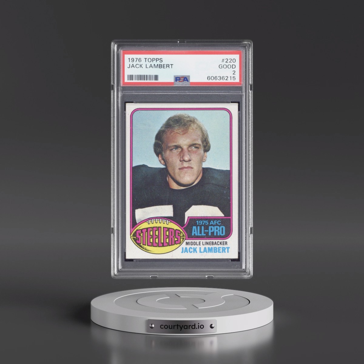 1976 Topps #220 Jack Lambert (PSA 2 GOOD)