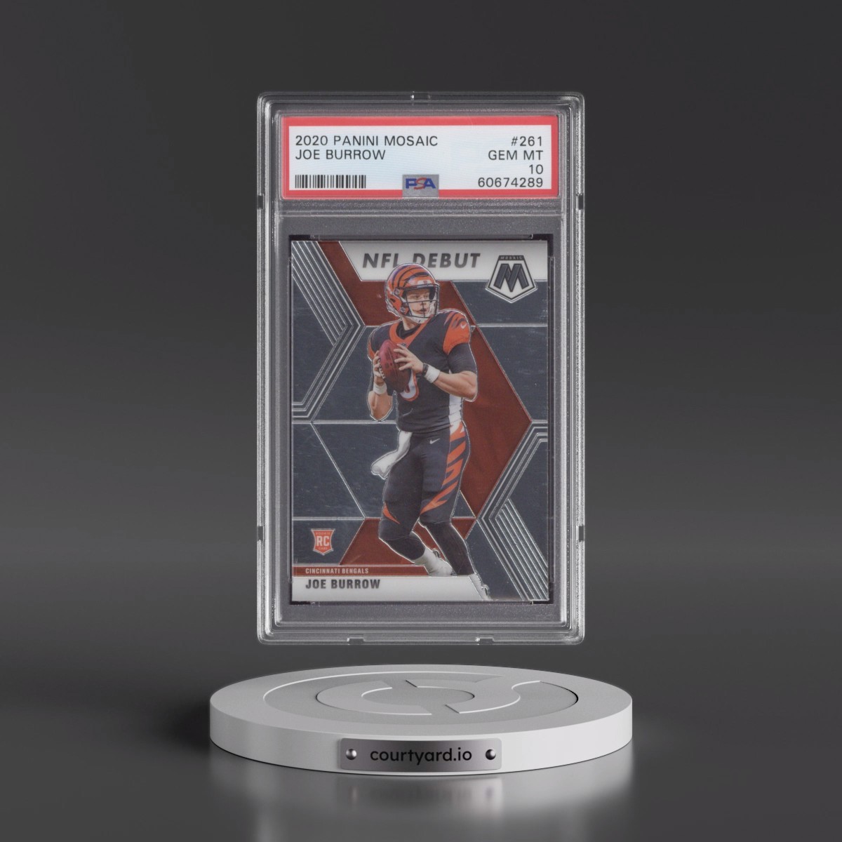 2020 Panini Mosaic #261 Joe Burrow (PSA 10 GEM MINT)