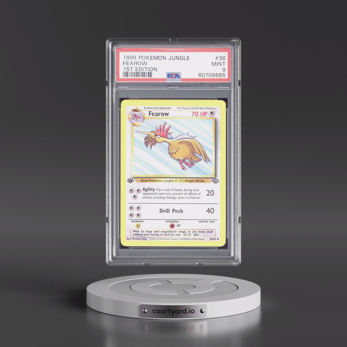 1999 Pokémon Jungle #36 Fearow - 1st Edition (PSA 9 MINT)