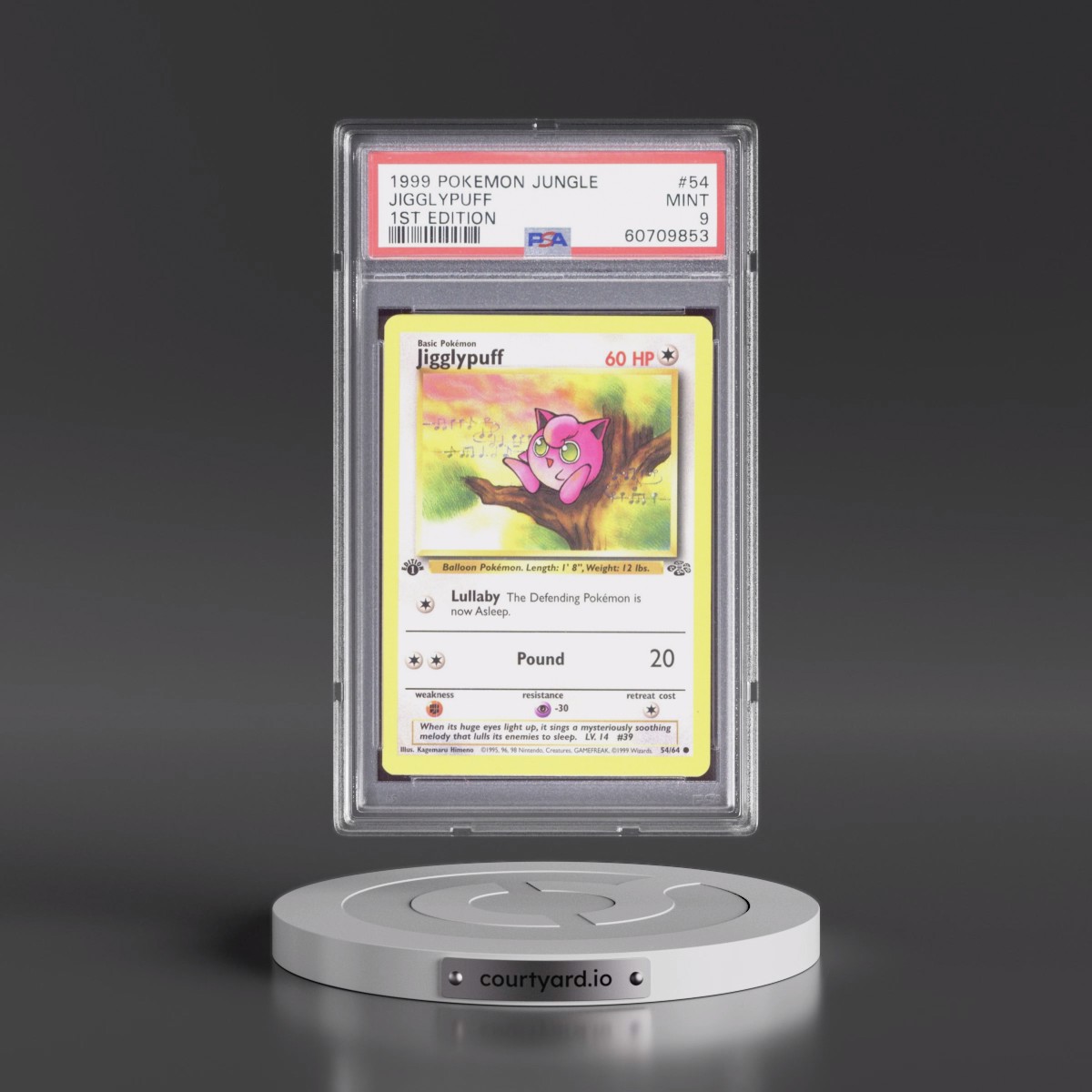 1999 Pokémon Jungle #54 Jigglypuff - 1st Edition (PSA 9 MINT)