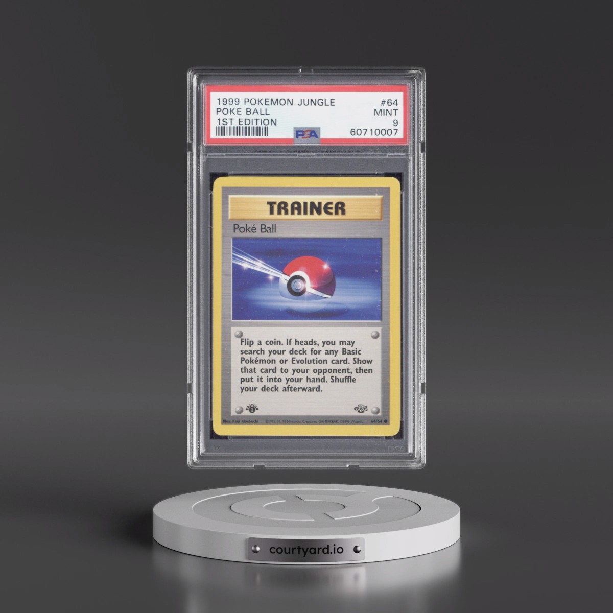 1999 Pokémon Jungle #64 Poke Ball - 1st Edition (PSA 9 MINT)