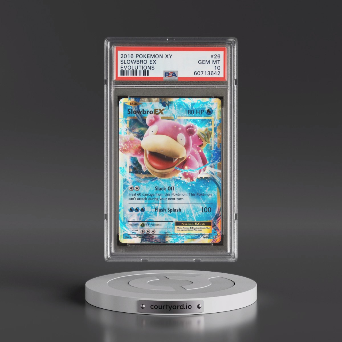 2016 Pokémon XY Evolutions #26 Slowbro EX - Holo (PSA 10 GEM MINT)