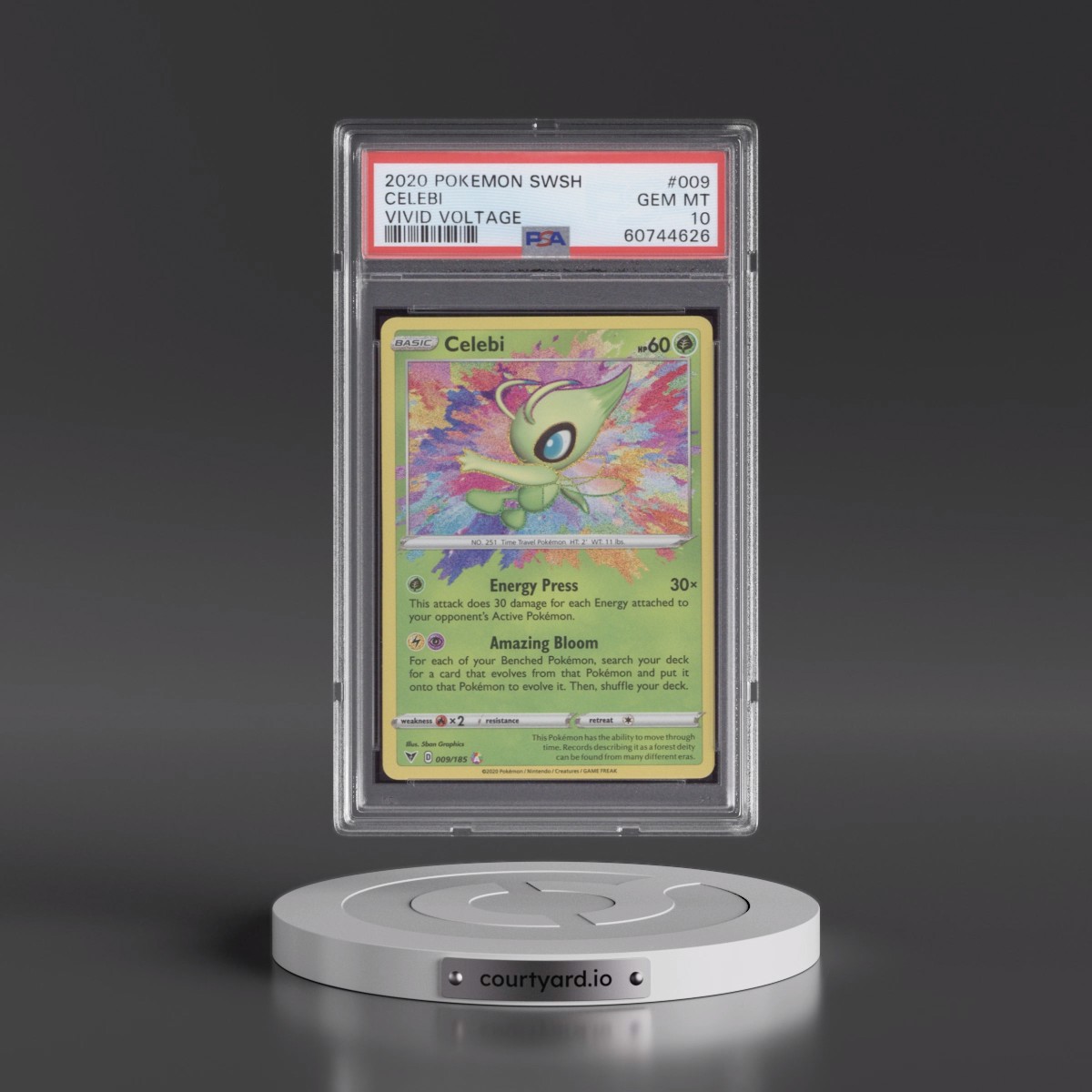2020 Pokémon Sword & Shield Vivid Voltage #009 Celebi (PSA 10 GEM MINT)