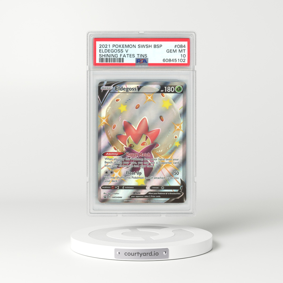 2021 Sword & Shield Promos #84 Eldegoss V - Full Art Holo (PSA 10 GEM MINT)