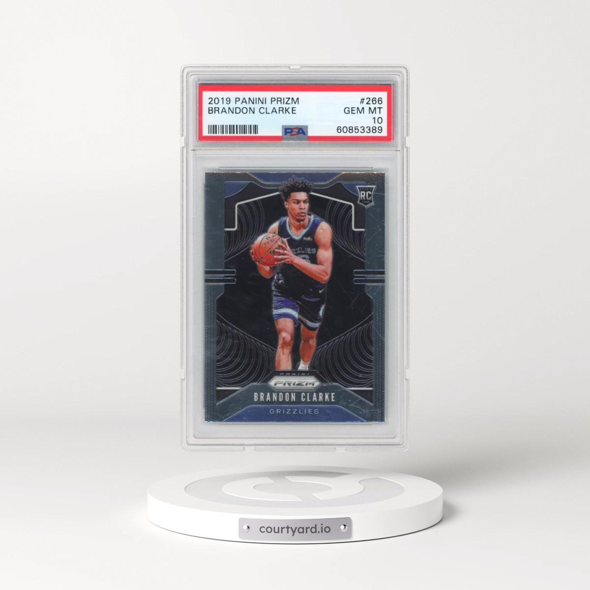 2019 Panini Prizm #266 Brandon Clarke (PSA 10 GEM MINT)
