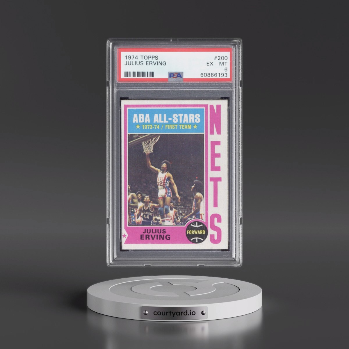 1974 Topps #200 Julius Erving (PSA 6 EX-MT)