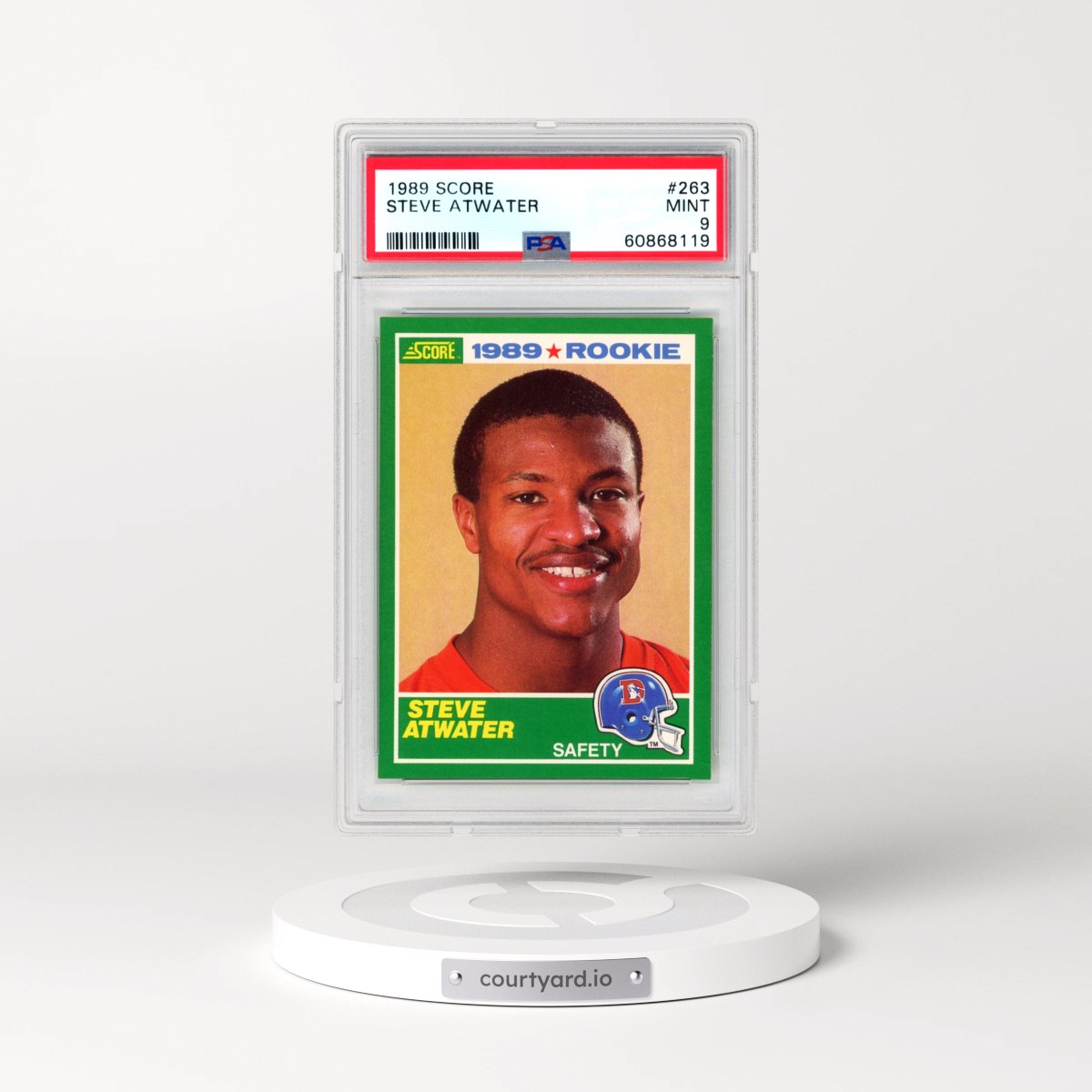1989 Score #263 Steve Atwater (PSA 9 MINT)
