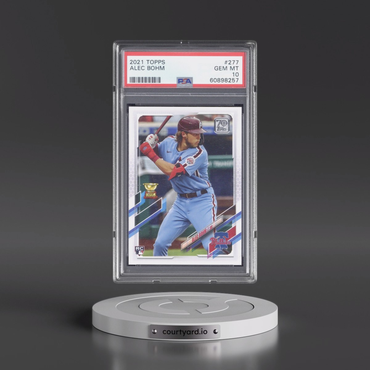 2021 Topps #277 Alec Bohm (PSA 10 GEM MINT)