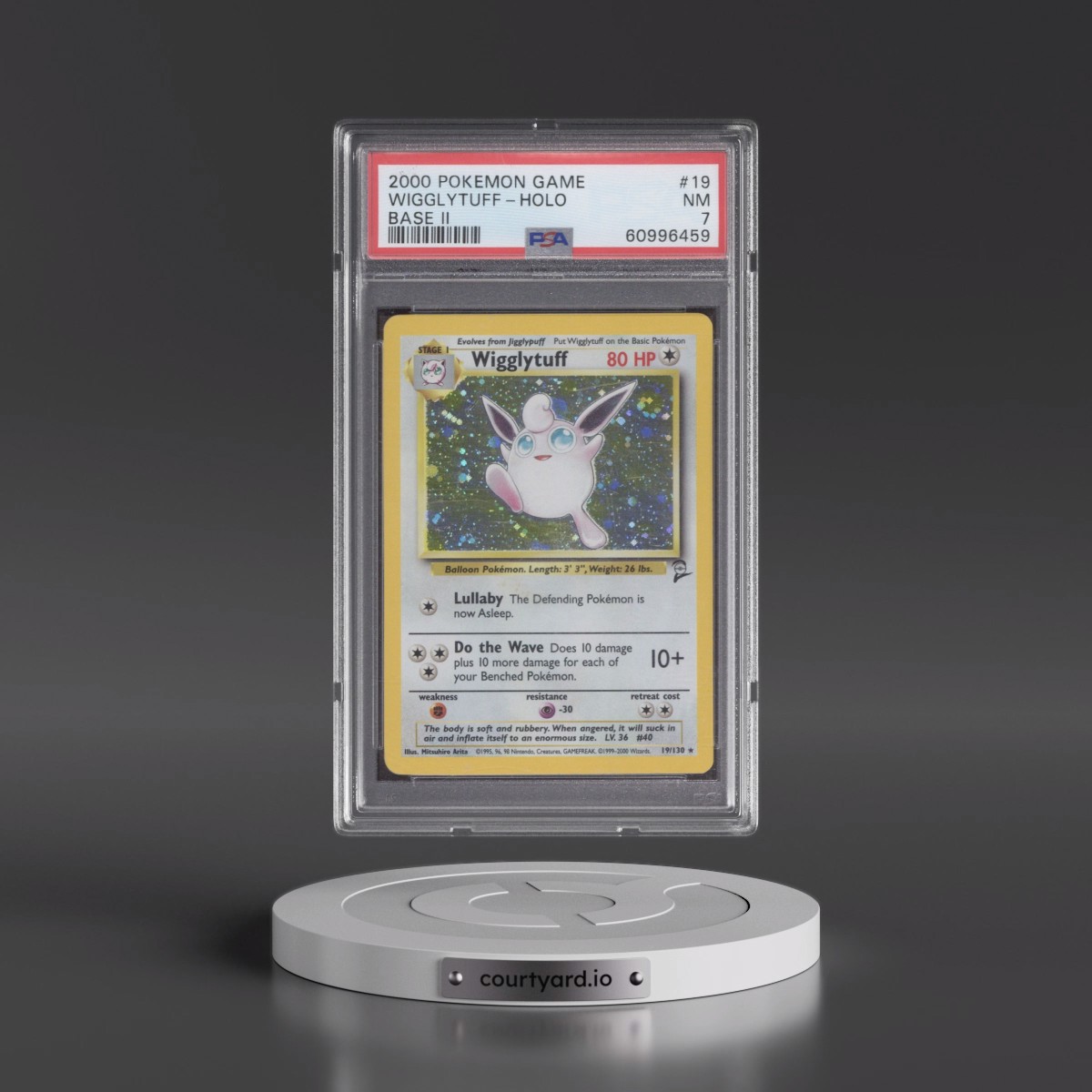 2000 Pokémon Game Base II Wigglytuff - Holo #19 PSA 7