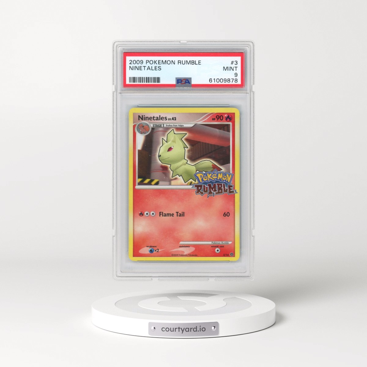 2009 Pokémon Rumble #3 Ninetales (PSA 9 MINT)