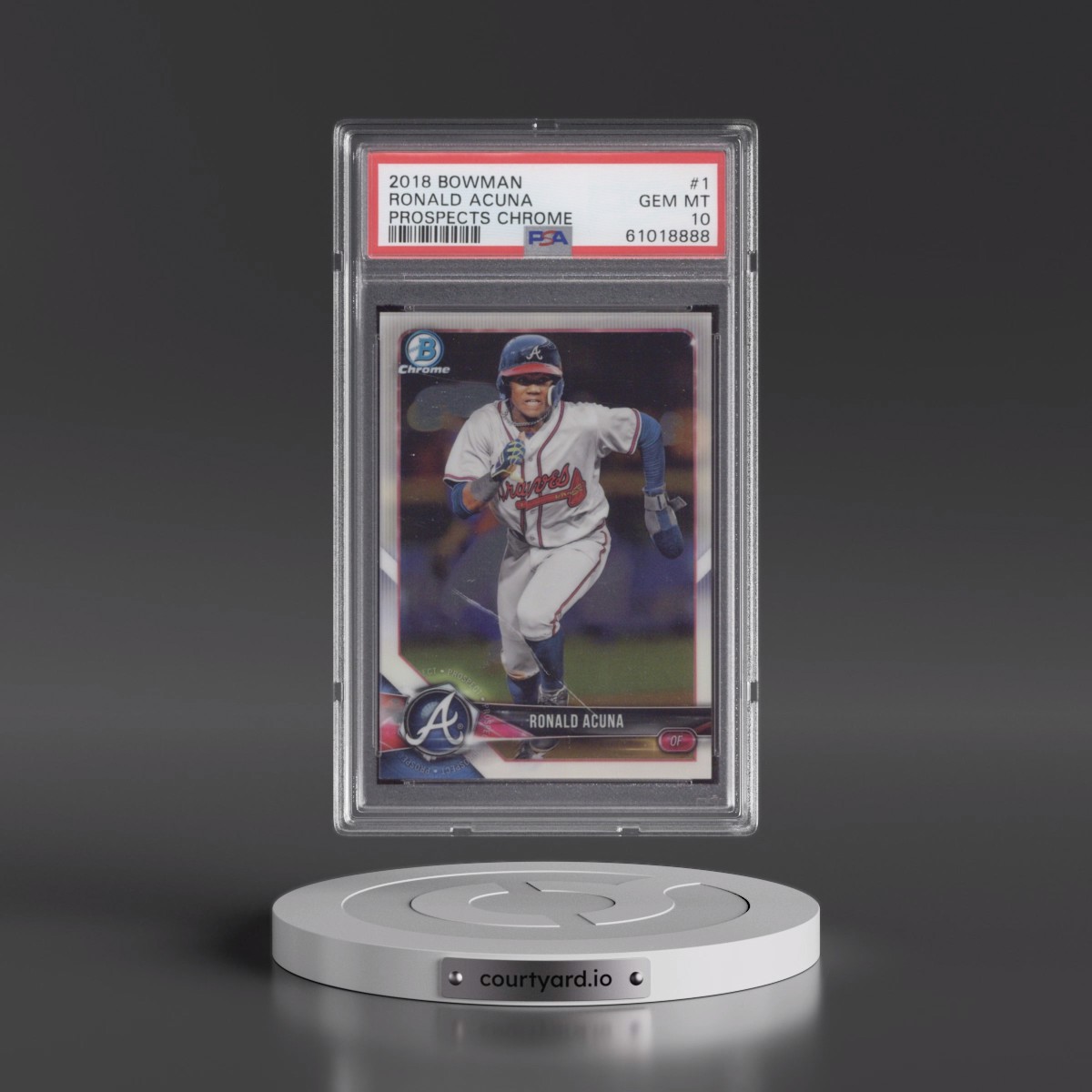 2018 Bowman Prospects Chrome #1 Ronald Acuna (PSA 10 GEM MINT)