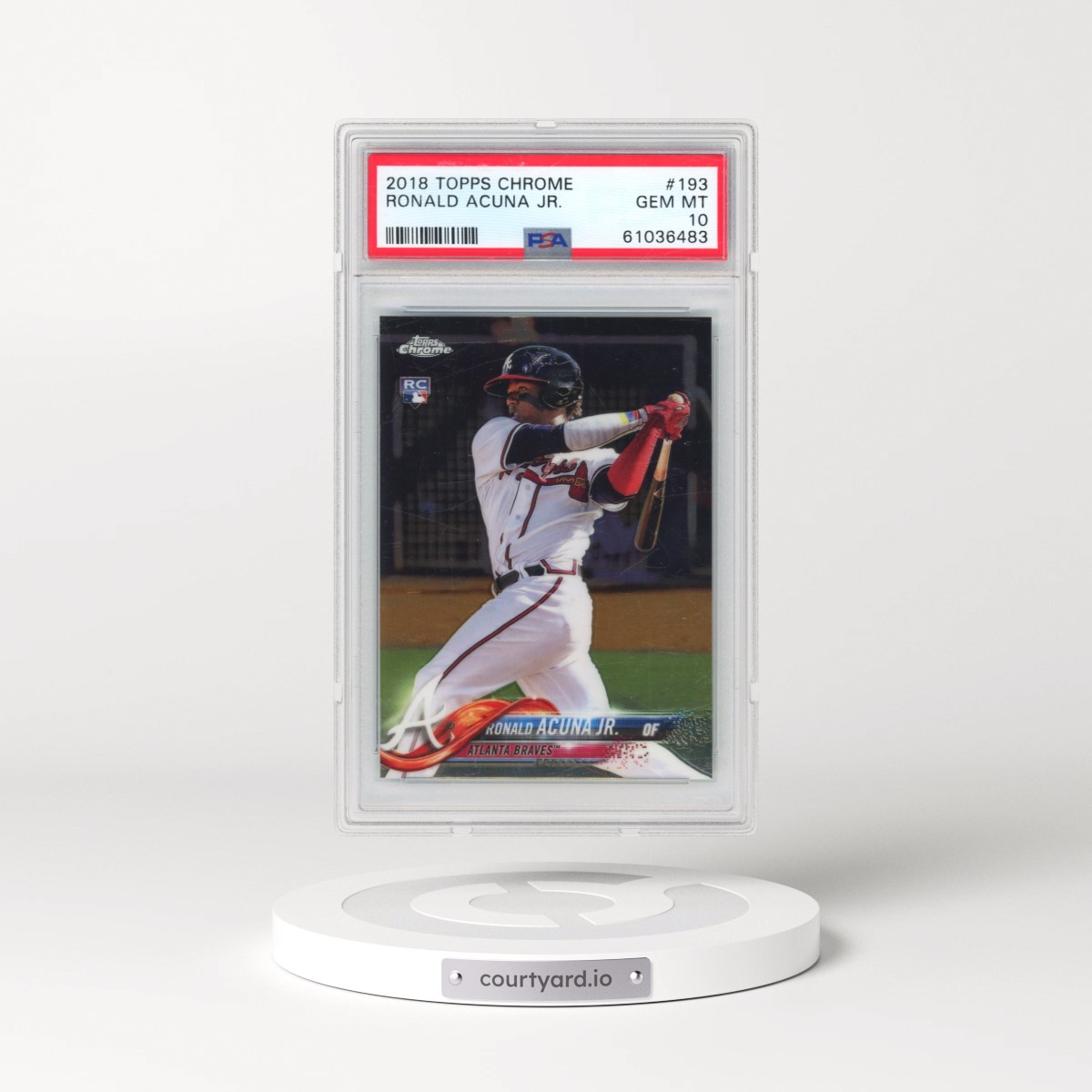 2018 Topps Chrome #193 Ronald Acuna Jr. (PSA 10 GEM MINT)