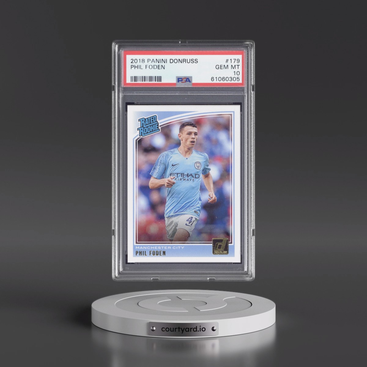 2018 Panini Donruss #179 Phil Foden (PSA 10 GEM MINT)