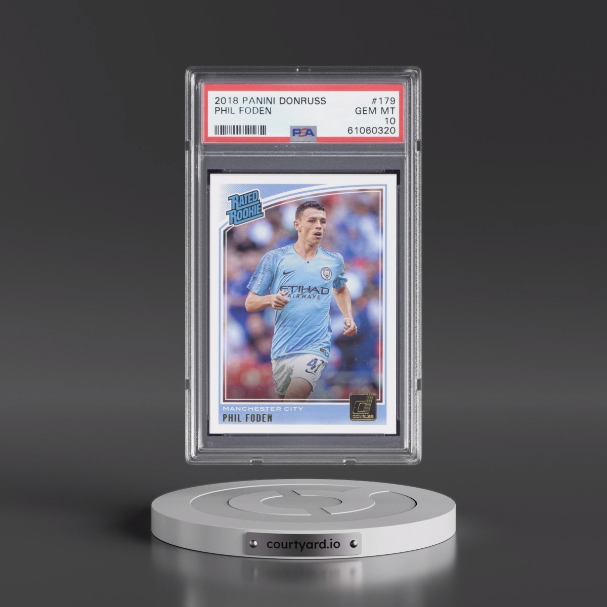 2018 Panini Donruss #179 Phil Foden (PSA 10 GEM MINT)