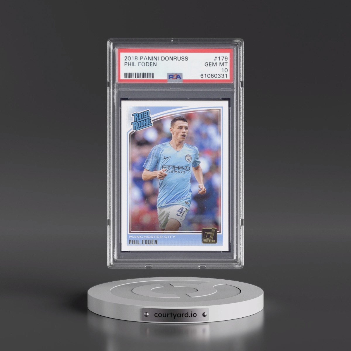 2018 Panini Donruss #179 Phil Foden (PSA 10 GEM MINT)