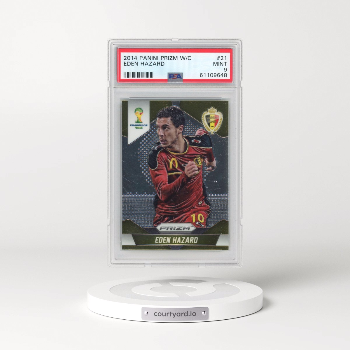 2014 Panini Prizm World Cup #21 Eden Hazard (PSA 9 MINT)