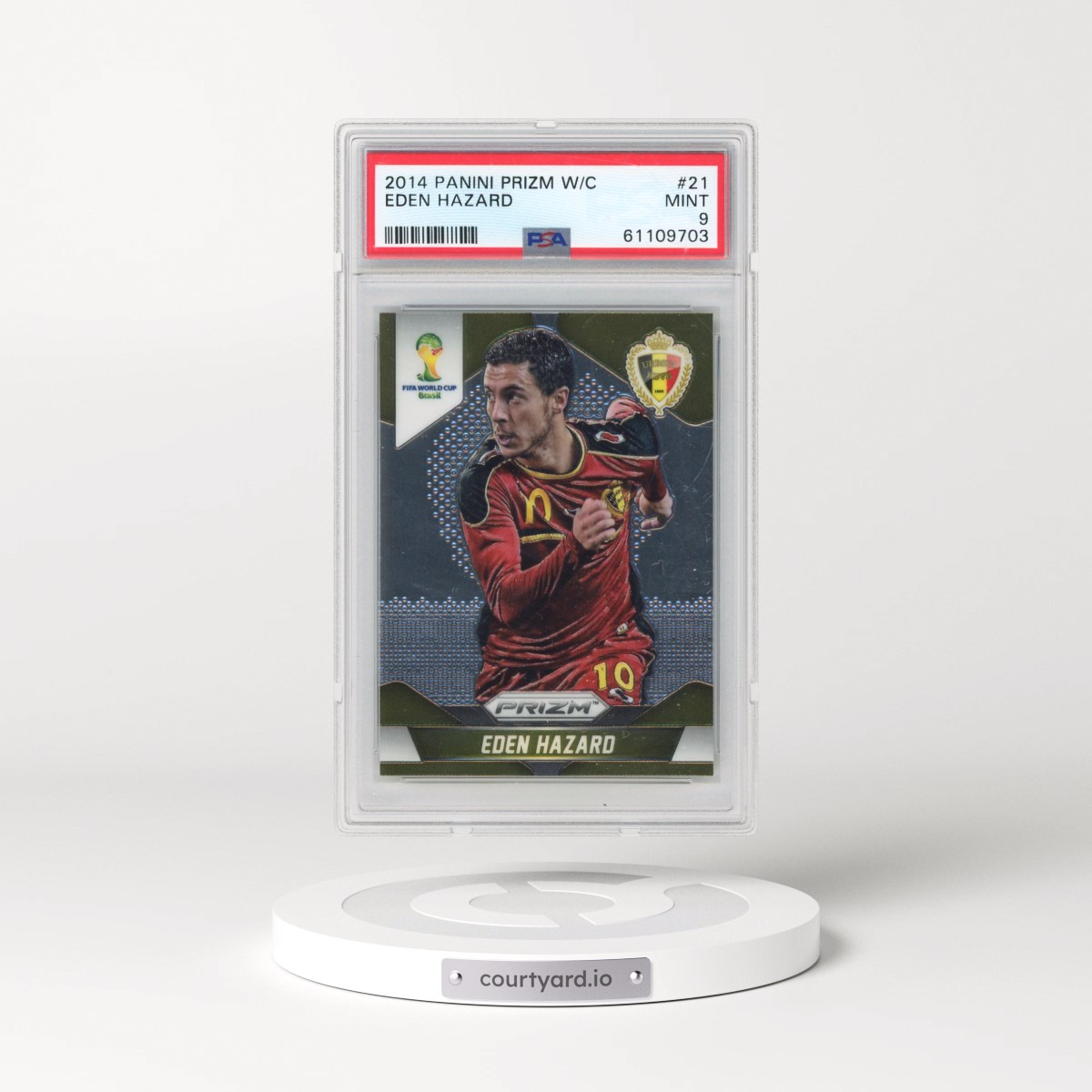 2014 Panini Prizm World Cup #21 Eden Hazard (PSA 9 MINT)