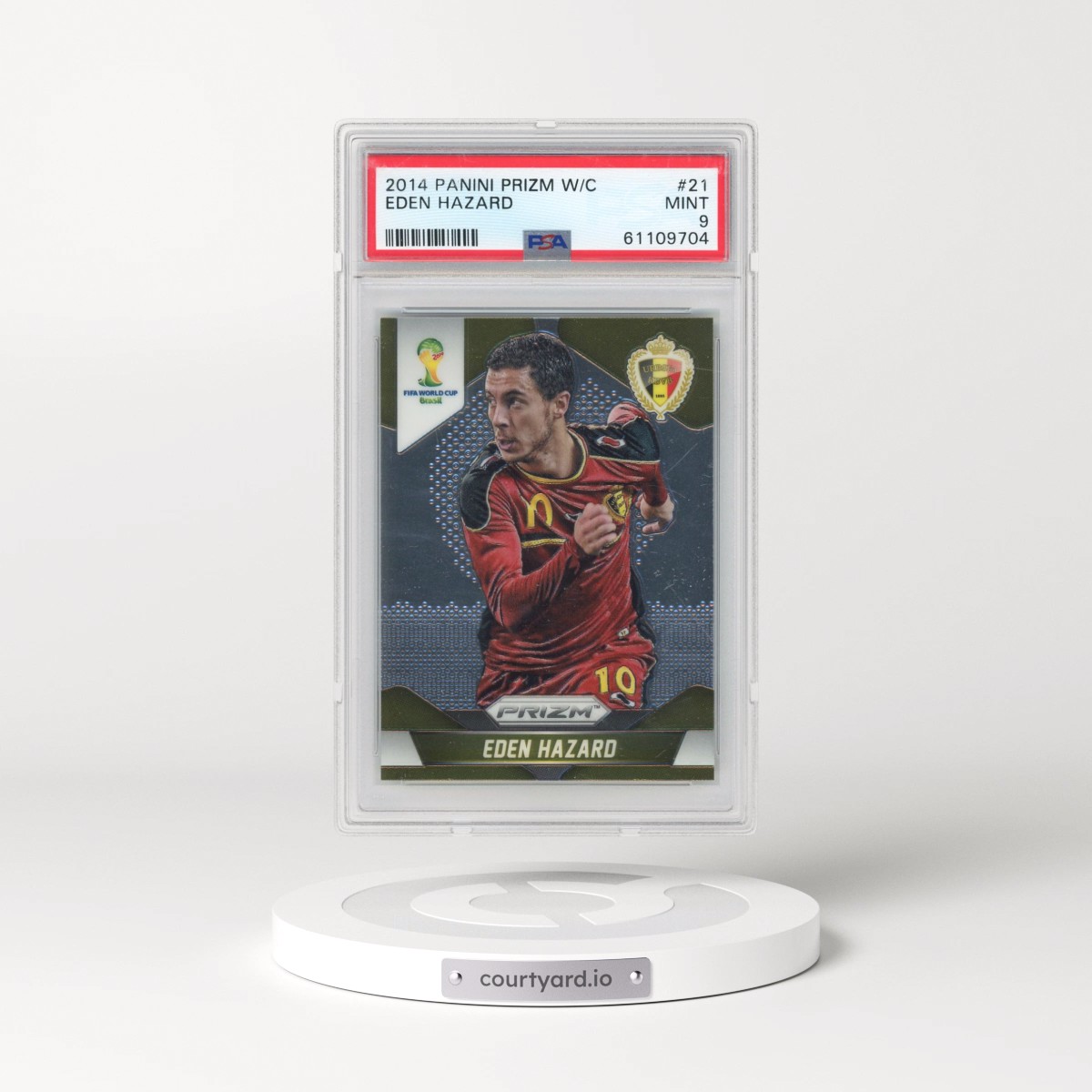 2014 Panini Prizm World Cup #21 Eden Hazard (PSA 9 MINT)