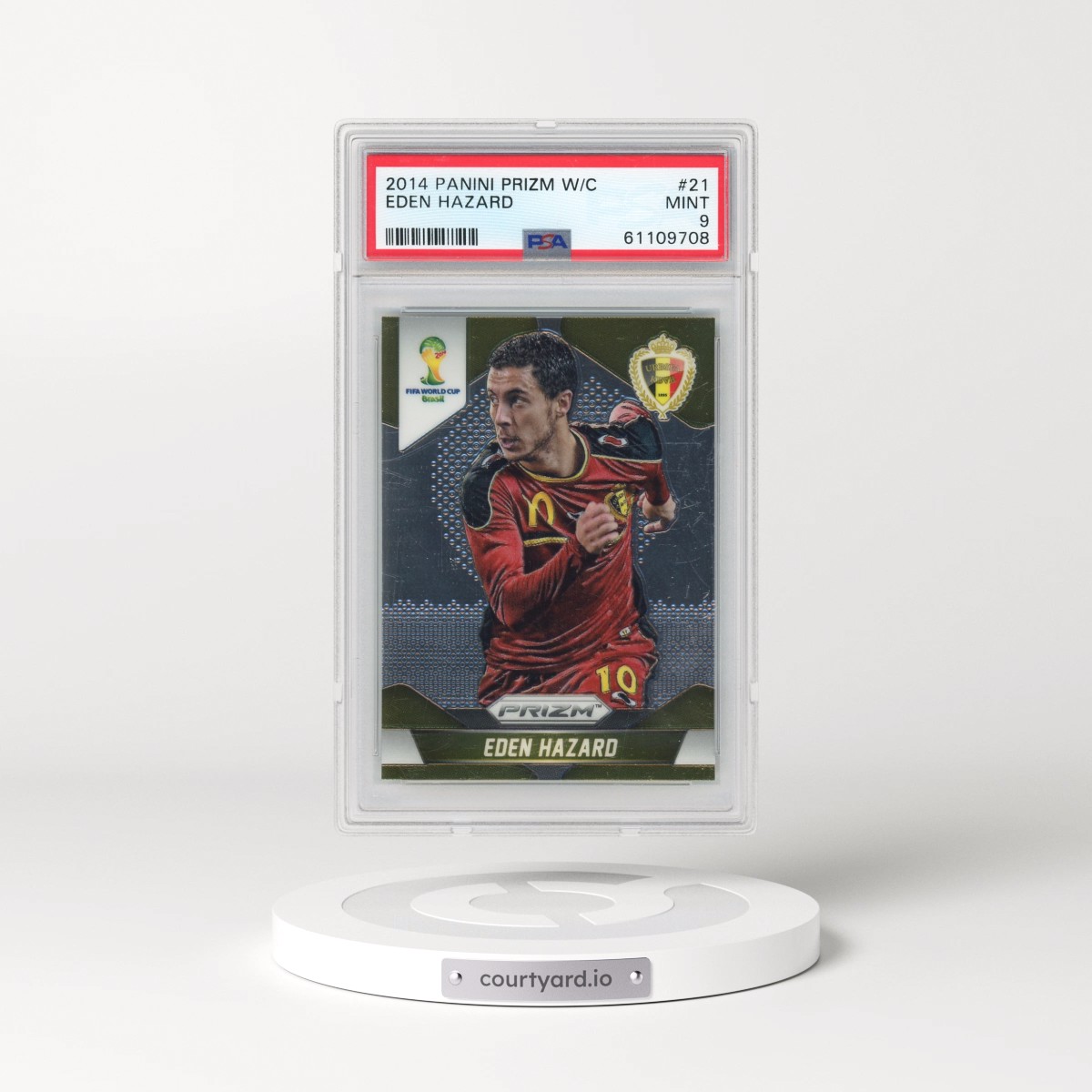 2014 Panini Prizm World Cup #21 Eden Hazard (PSA 9 MINT)