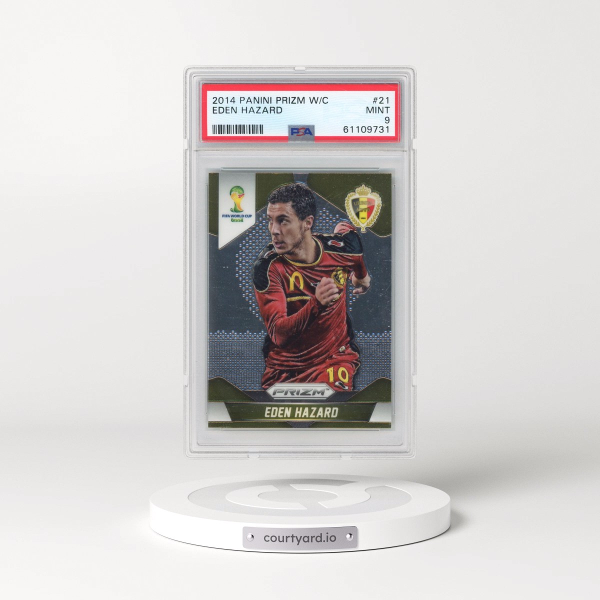 2014 Panini Prizm World Cup #21 Eden Hazard (PSA 9 MINT)