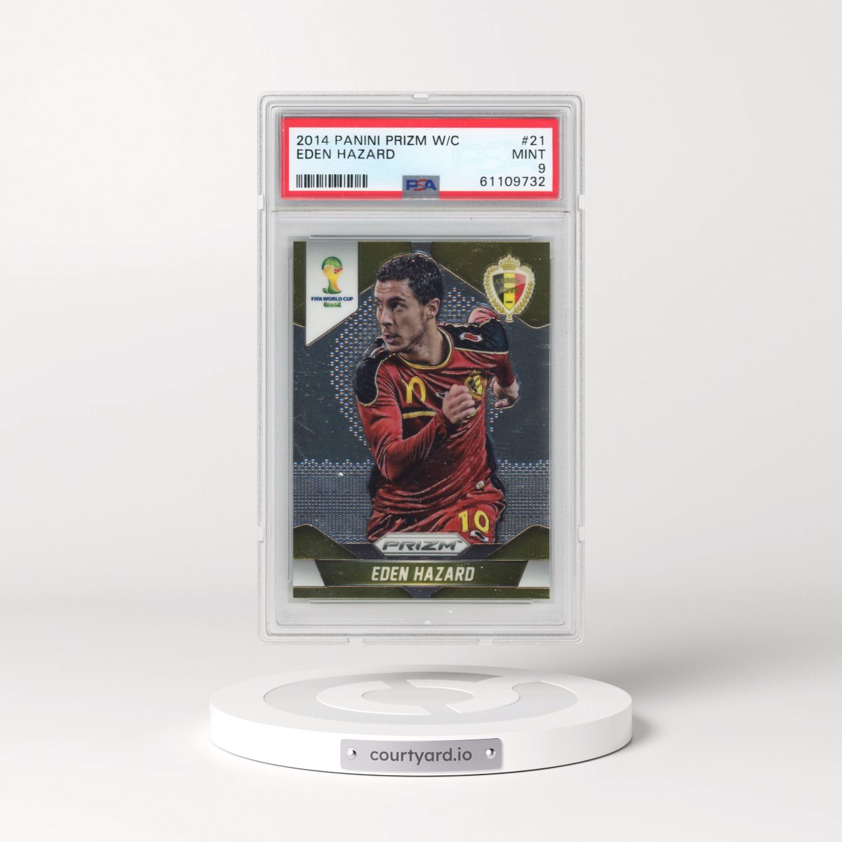 2014 Panini Prizm World Cup #21 Eden Hazard (PSA 9 MINT)