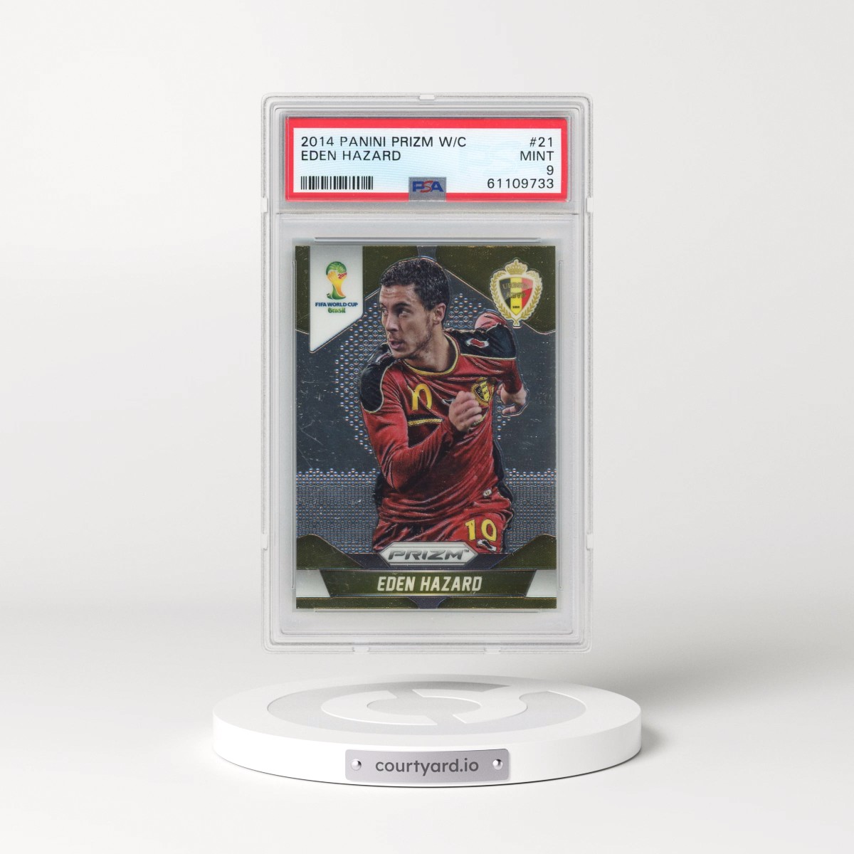 2014 Panini Prizm World Cup #21 Eden Hazard (PSA 9 MINT)