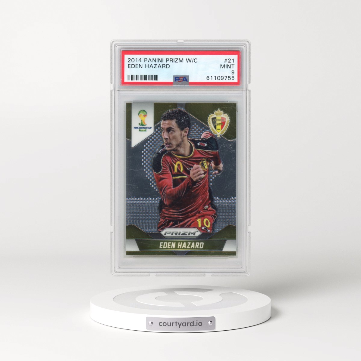 2014 Panini Prizm World Cup #21 Eden Hazard (PSA 9 MINT)