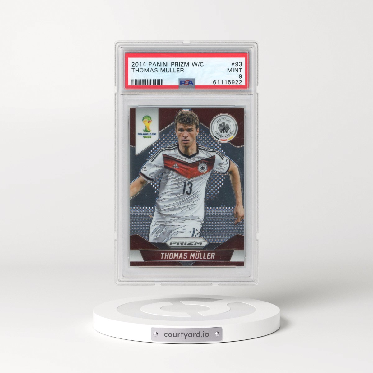 2014 Panini Prizm World Cup #93 Thomas Muller (PSA 9 MINT)