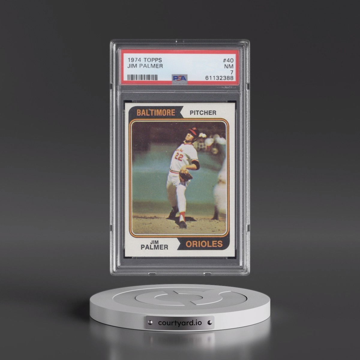 1974 Topps #40 Jim Palmer (PSA 7 NM)