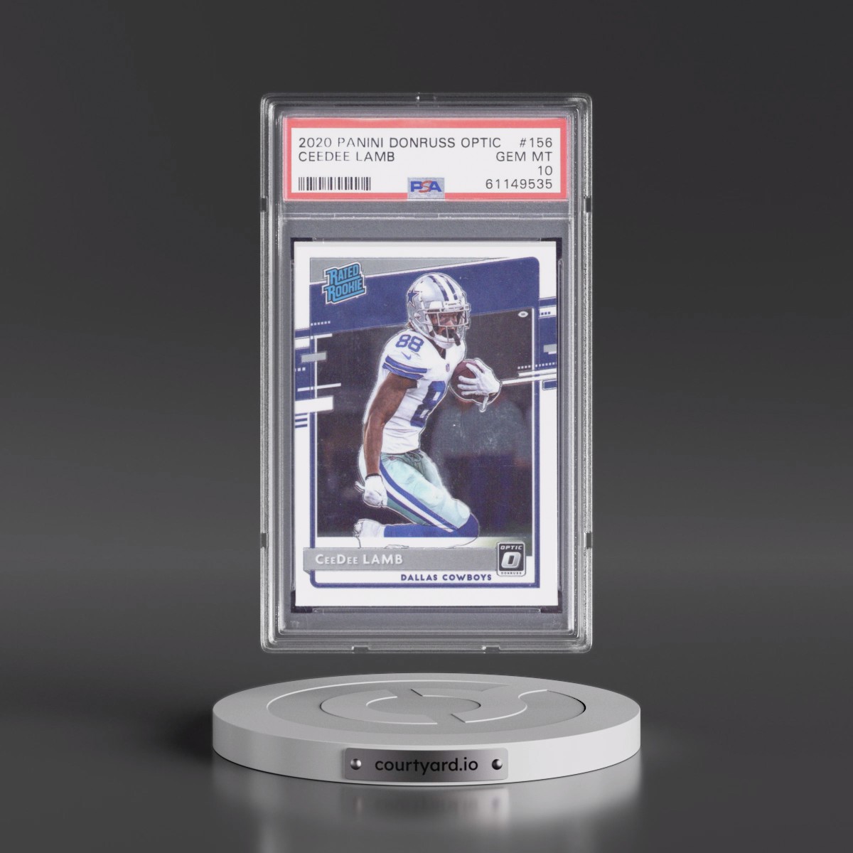 2020 Panini Donruss Optic #156 Ceedee Lamb (PSA 10 GEM MINT)
