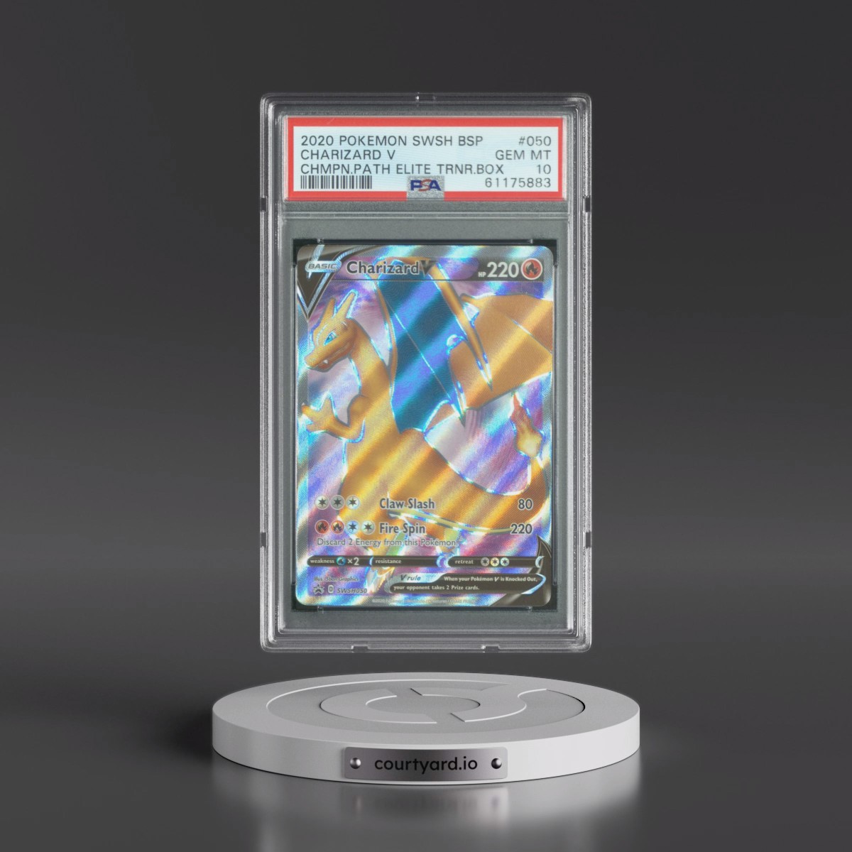 2020 Pokémon Swsh Black Star Promo #050 Charizard V - Holo Champion's Path Elite Trainer Box (PSA 10 GEM MINT)
