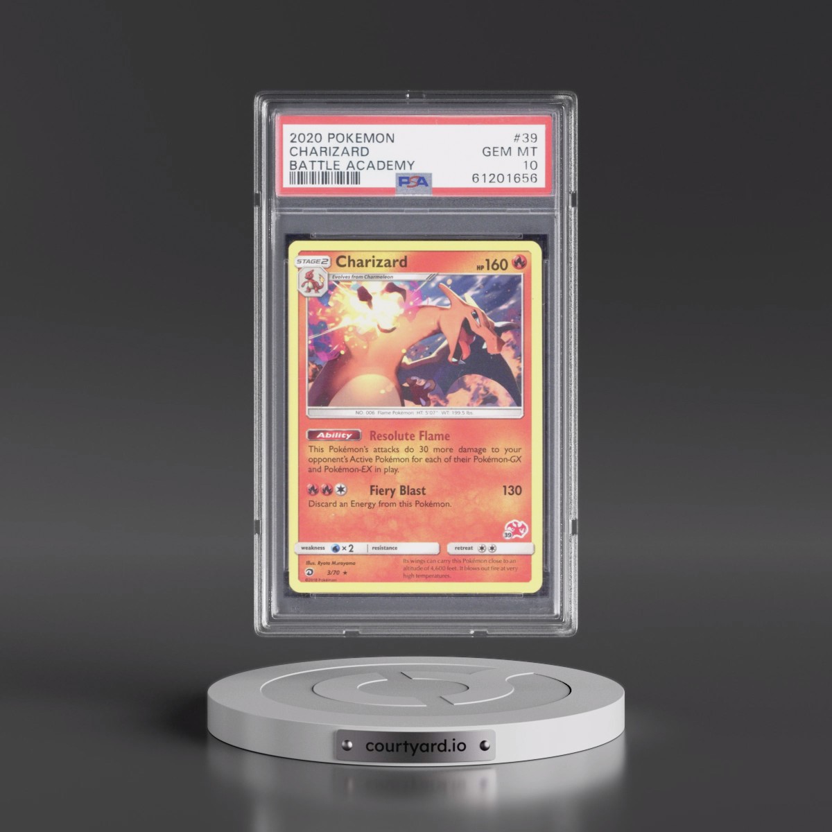 2020 Pokémon Battle Academy #39 Charizard (PSA 10 GEM MINT)