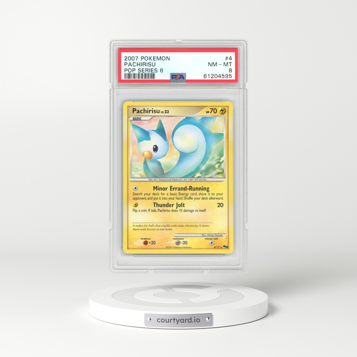 2007 POP Series 6 #4 Pachirisu (PSA 8 NM-MT)