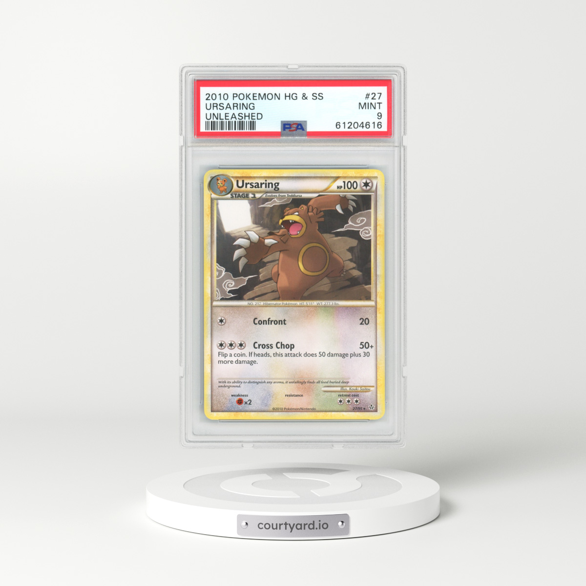 2010 HeartGold SoulSilver #27 Ursaring (PSA 9 MINT)