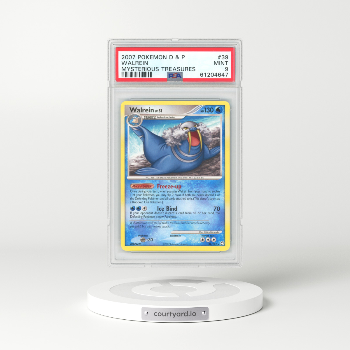 2007 Mysterious Treasures #39 Walrein (PSA 9 MINT)