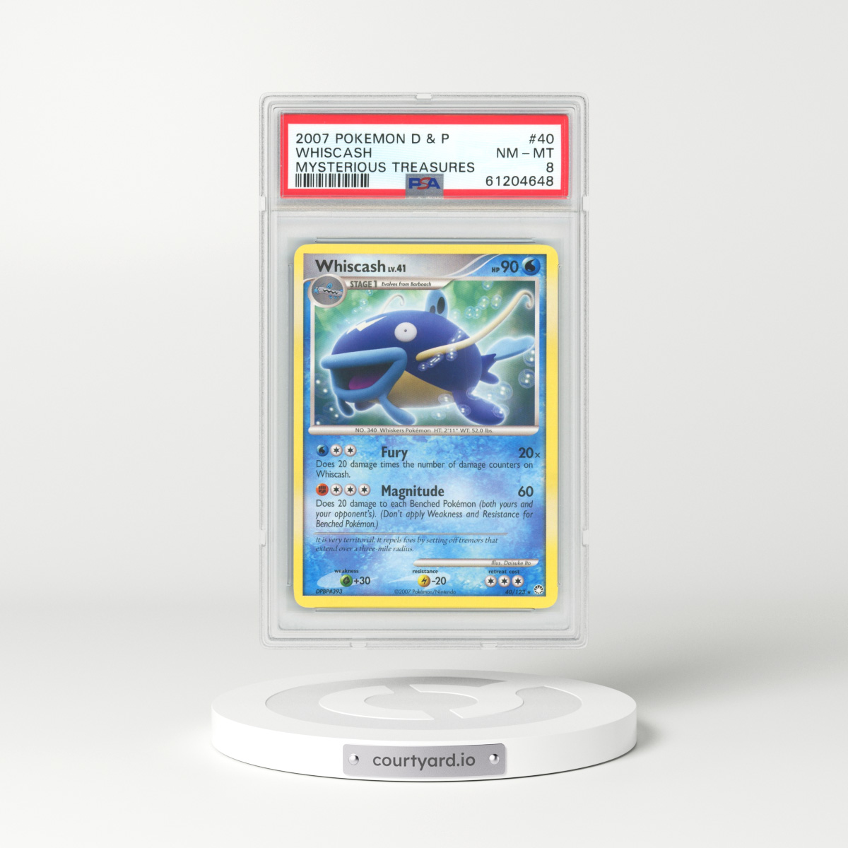 2007 Mysterious Treasures #40 Whiscash (PSA 8 NM-MT)