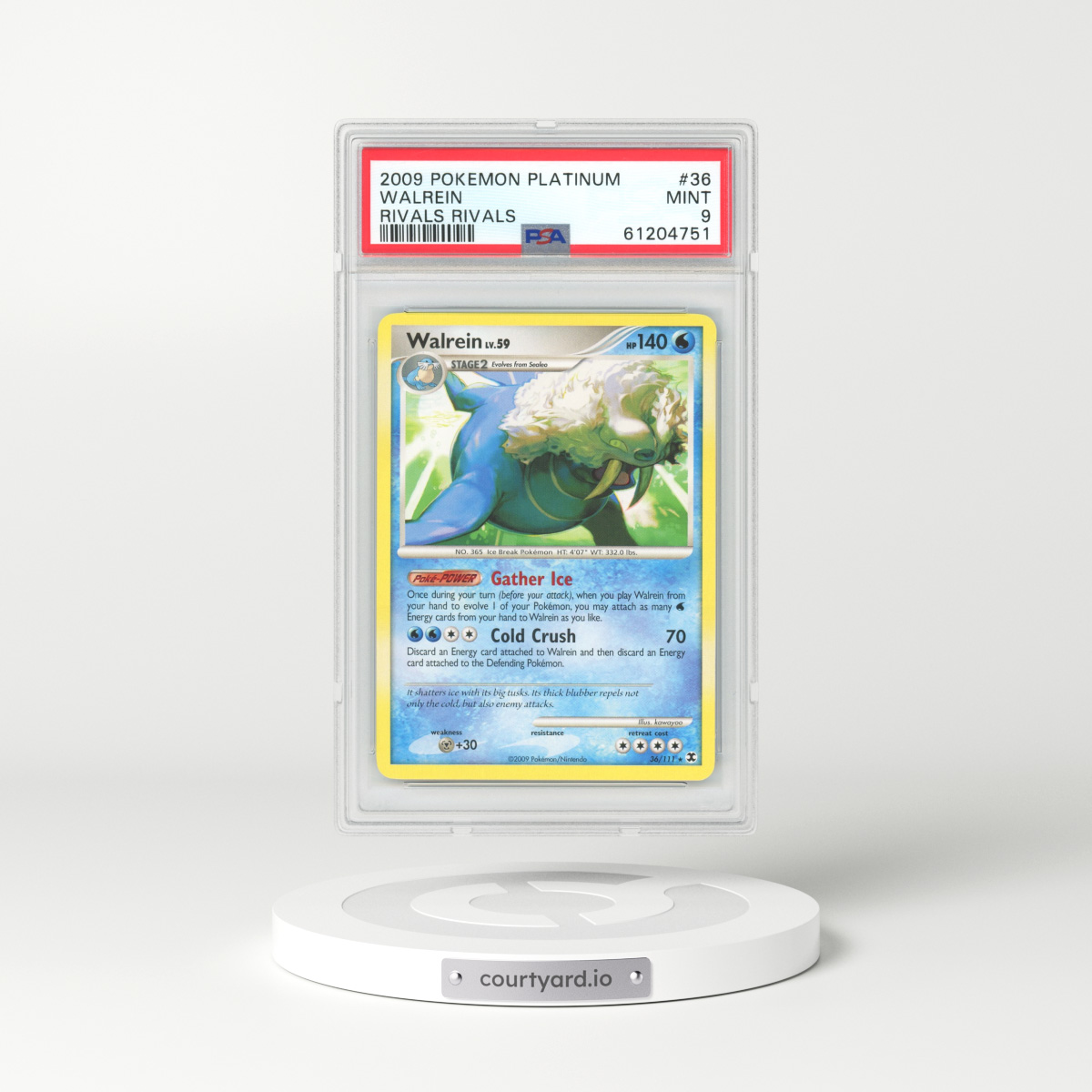 2009 Platinum - Rising Rivals #36 Walrein (PSA 9 MINT)