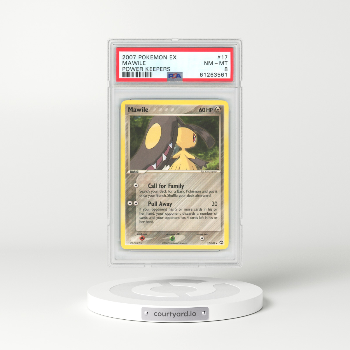 2007 EX Power Keepers #17 Mawile (PSA 8 NM-MT)