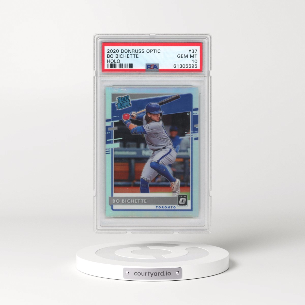 2020 Panini Donruss Optic #37 Bo Bichette - Holo (PSA 10 GEM MINT)