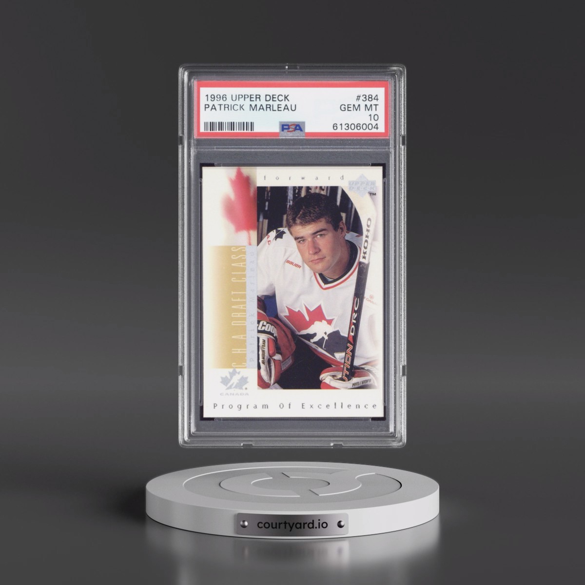 1996 Upper Deck #384 Patrick Marleau (PSA 10 GEM MINT)