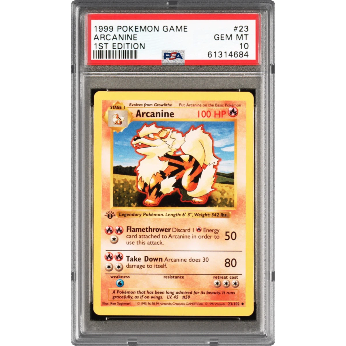 Arcanine card artwork