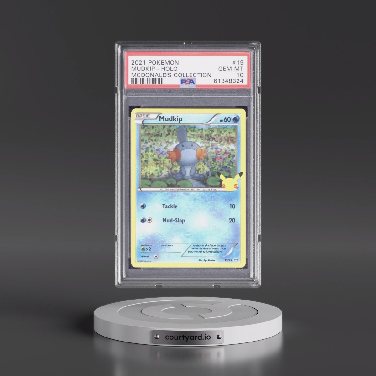 2021 Pokémon Mcdonald's Collection #19 Mudkip - Holo (PSA 10 GEM MINT) - Photo