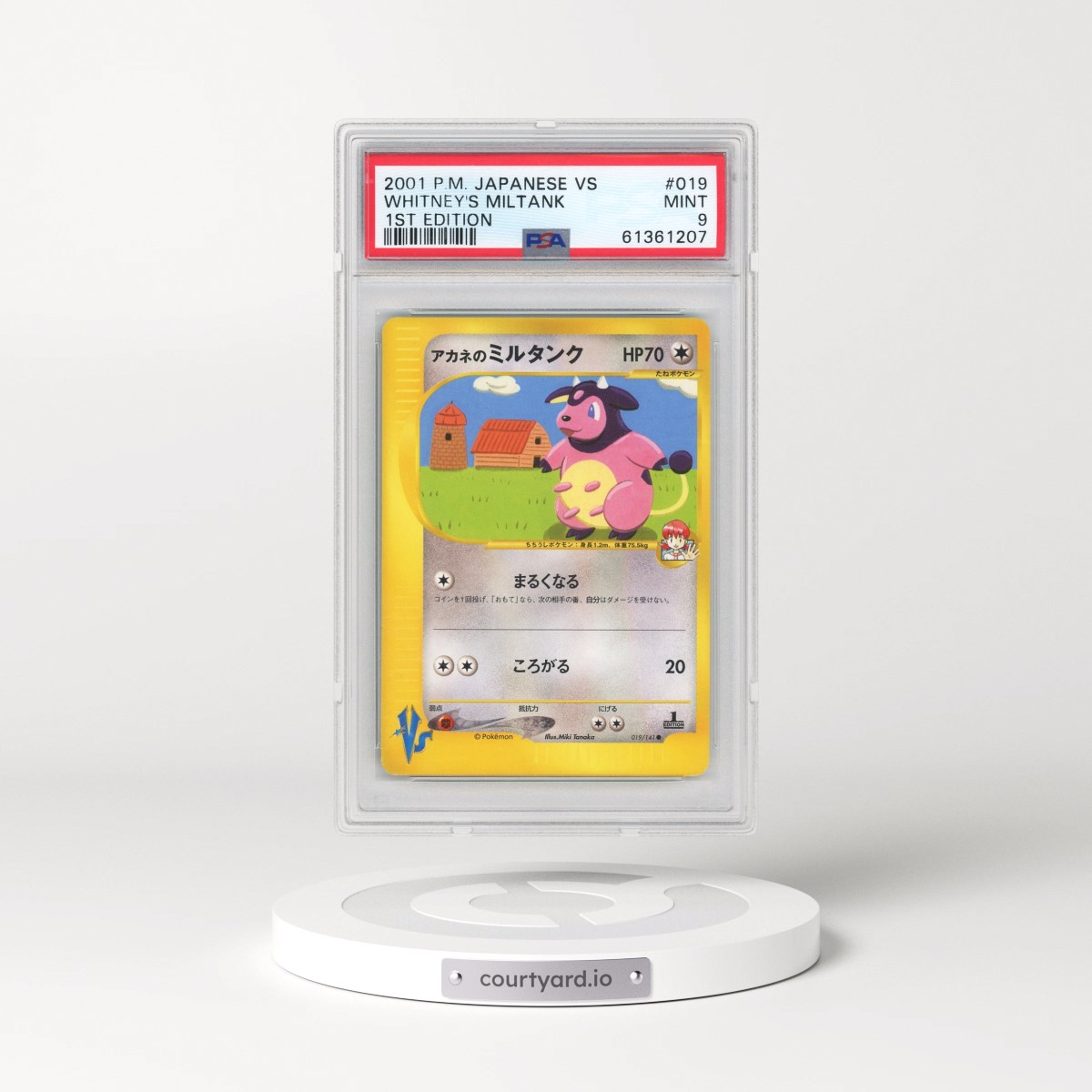 2001 Pokémon VS #019 Whitney's Miltank - 1st Edition (PSA 9 MINT)