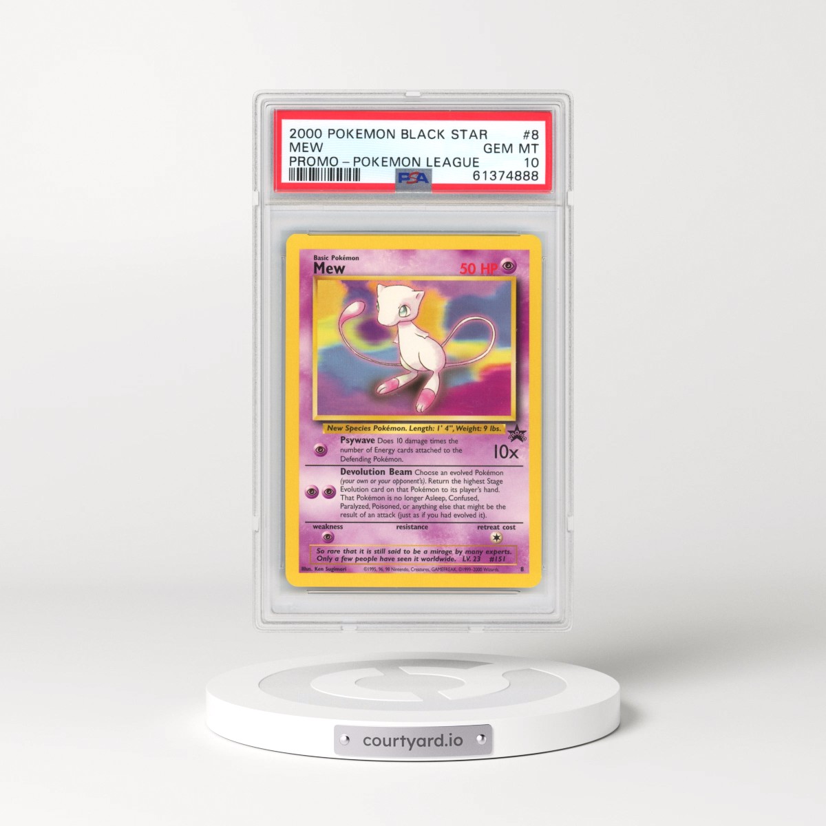 2000 Black Star Promo Mew #8 PSA 10
