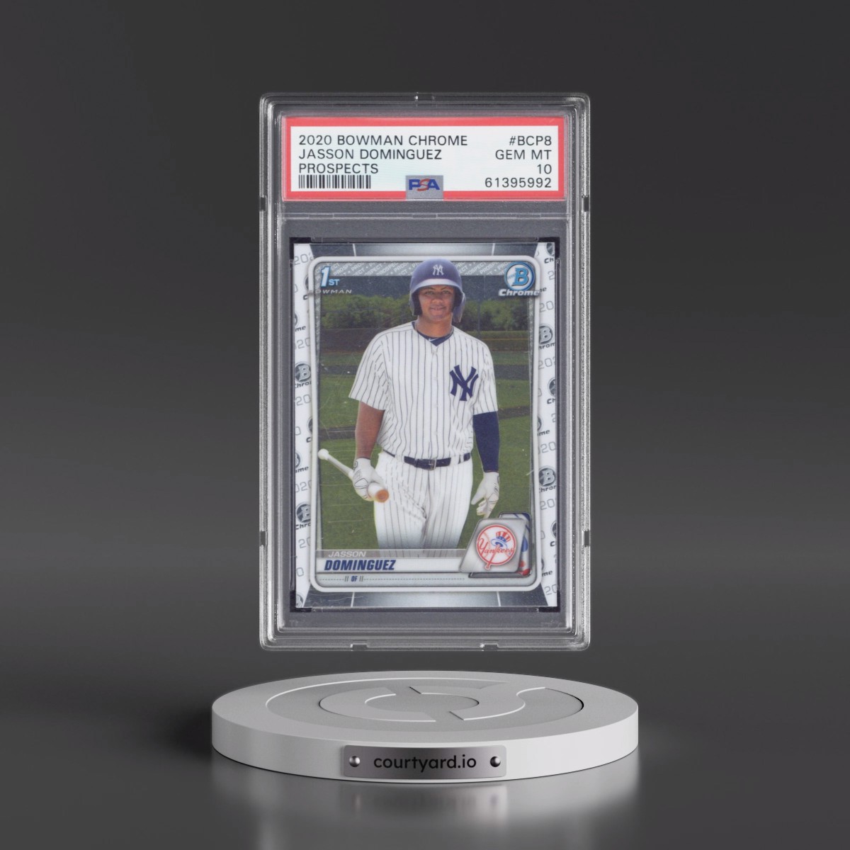 2020 Bowman Chrome Prospects #BCP8 Jasson Dominguez (PSA 10 GEM MINT)