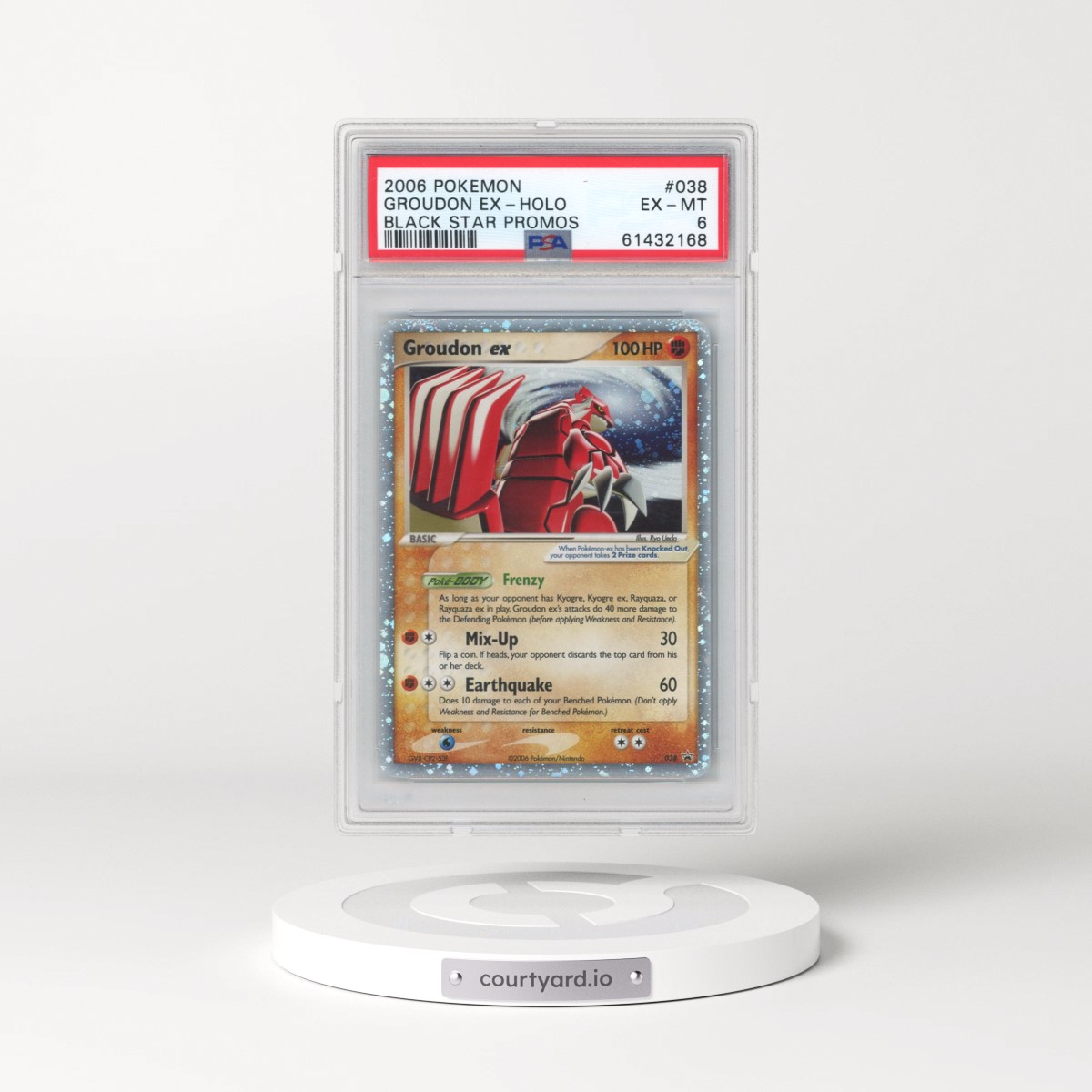 2006 Pokémon Black Star Promos #038 Groudon EX - Holo Holo (PSA 6 EX-MT)