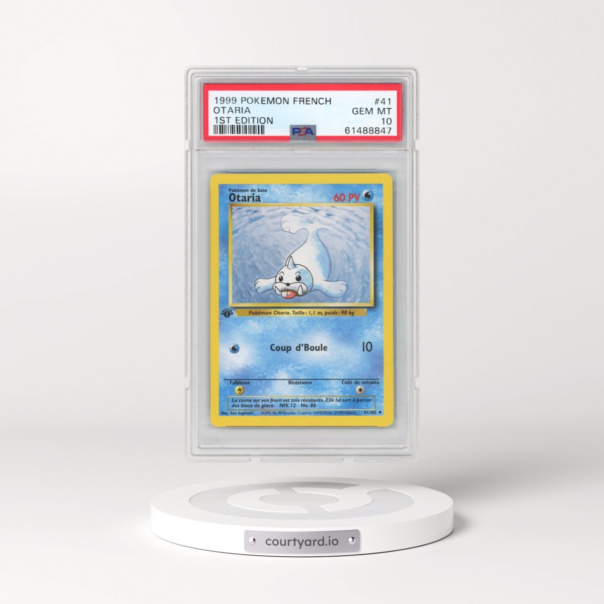 1999 Pokémon #41 Otaria - 1st Edition (PSA 10 GEM MINT)