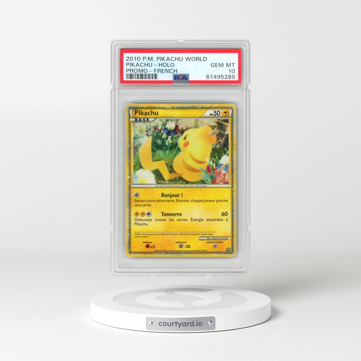 2010 Pokémon Pikachu World Promo Pikachu - Holo (PSA 10 GEM MINT)
